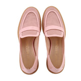 STUART WEITZMAN PALMER SHIMMER MESH SLIP-ON LOAFERS PINK 8.5 US