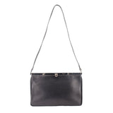 FERRAGAMO VINTAGE LEATHER SHOULDER BAGS BLACK