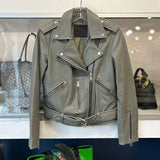 ALL SAINTS LEATHER JACKETS GRAY S | 4