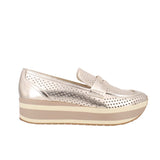 DOLCE VITA JANINE SLIP-ON WEDGE PLATFORM LOAFERS GOLD 10 US