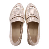 DOLCE VITA JANINE SLIP-ON WEDGE PLATFORM LOAFERS GOLD 10 US