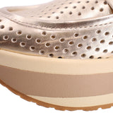 DOLCE VITA JANINE SLIP-ON WEDGE PLATFORM LOAFERS GOLD 10 US