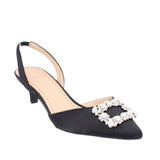 ADRIENNE VITTADINI SUZA EMBELLISHED HEELS BLACK 7.5 US