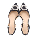 ADRIENNE VITTADINI SUZA EMBELLISHED HEELS BLACK 7.5 US