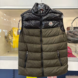 MONCLER DOWN VEST OUTERWEAR OLIVE S
