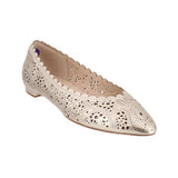 COLE HAAN METALLIC FLATS GOLD 8 US