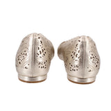 COLE HAAN METALLIC FLATS GOLD 8 US