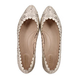 COLE HAAN METALLIC FLATS GOLD 8 US
