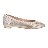 COLE HAAN METALLIC FLATS GOLD 8 US