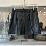 ZARA FAUX LEATHER SKIRTS BLACK S