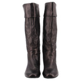 GUCCI SLOUCHY WEB TALL BOOTS BLACK 38 EU | 8 US
