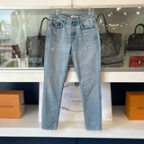 GRLFRND HIGH RISE JEANS DENIM BLUE S | 27