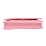 CHANEL CAVIAR WALLET ON A CHAIN CROSSBODYS PINK