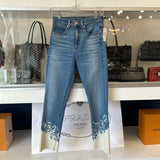 VERONICA BEARD CARLY KICK-FLARE HIGH RISE JEANS DENIM BLUE S | 26