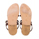 KJACQUES LEATHER SANDALS BROWN 39 EU | 8 US