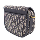 DIOR MEDIUM BOBBY FLAP CROSSBODYS BLUE OBLIQUE