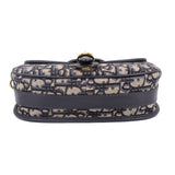 DIOR MEDIUM BOBBY FLAP CROSSBODYS BLUE OBLIQUE