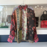 FREE PEOPLE PRINT TOPS MULTI S