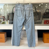 AGOLDE HIGH RISE STRAIGHT LEG JEANS DENIM BLUE S | 28