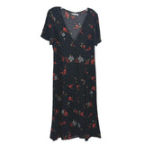 REFORMATION FLORAL DRESSES BLACK M | 8