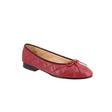 CHANEL CAP TOE FLATS RED 38 EU | 8 US