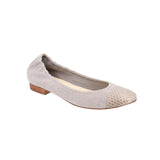 CHANEL INTERLOCKING CC LOGO BALLET FLATS GRAY 38.5 EU | 8 US