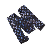LOUIS VUITTON BANDEAU SCARVES BLACK/BLUE