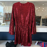 CHELSEA/VIOLET SEQUIN DRESSES RED M