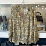 VINCE PRINT TOPS GREEN S