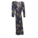 REFORMATION FLORAL DRESSES NAVY XS