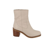 SEYCHELLES LEATHER BOOTS BONE 10 US