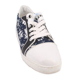 CHRISTIAN LOUBOUTIN VIEIRA ORLATO FLAT SNEAKERS BLUE 38.5 EU | 8 US