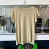 RAG & BONE CORE SHORT SLEEVE TOP TOPS BEIGE M