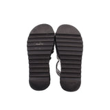 UGG FUZZ'N II ZEBRA SLIDE SANDALS BLACK 6 US