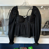 ASTR LONG SLEEVE TOPS BLACK XS