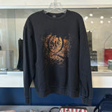 ALEX MCQUEEN METALLIC CREWNECK TOPS BLACK S