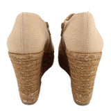 CASTANER CANVAS ZIP UP PLATFORM TAN 39 EU | 8.5 US