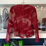 IRO WOVEN JACKETS RED 36 | US 4