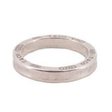 TIFFANY & CO 1837 STERLING SILVER DIAMOND RINGS 7