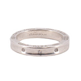 TIFFANY & CO 1837 STERLING SILVER DIAMOND RINGS 7