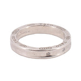 TIFFANY & CO 1837 STERLING SILVER DIAMOND RINGS 7