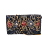 CARLA MARCHI BEADED EVENING CROSSBODYS MULTI