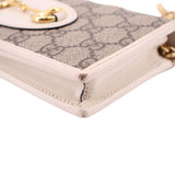 GUCCI 1955 HORSEBIT WALLET ON A CHAIN CROSSBODYS BROWN
