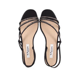 NINA ABBI MID-HEEL SANDALS BLACK 8 US