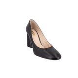 LOUISE ET CIE JAYANT LEATHER BLOCK ROUND HEELS BLACK 10 US