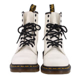 DR MARTENS 1460 SMOOTH LEATHER LACE UP BOOTS WHITE 7 US