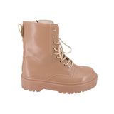 PLATFORM BOOTS TAN 10.5 US
