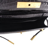 YSL SM MANHATTAN SHOULDER BAGS BLACK