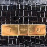 YSL SM MANHATTAN SHOULDER BAGS BLACK