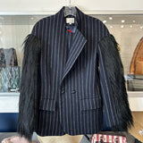 USE PINSTRIPE BLAZERS NAVY 36 | US S